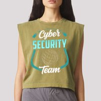 Cybersecurity Team Cyber Security Hacking Hack Hacker Garment-Dyed Women's Muscle Tee