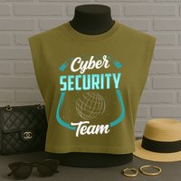 Cybersecurity Team Cyber Security Hacking Hack Hacker Garment-Dyed Women's Muscle Tee
