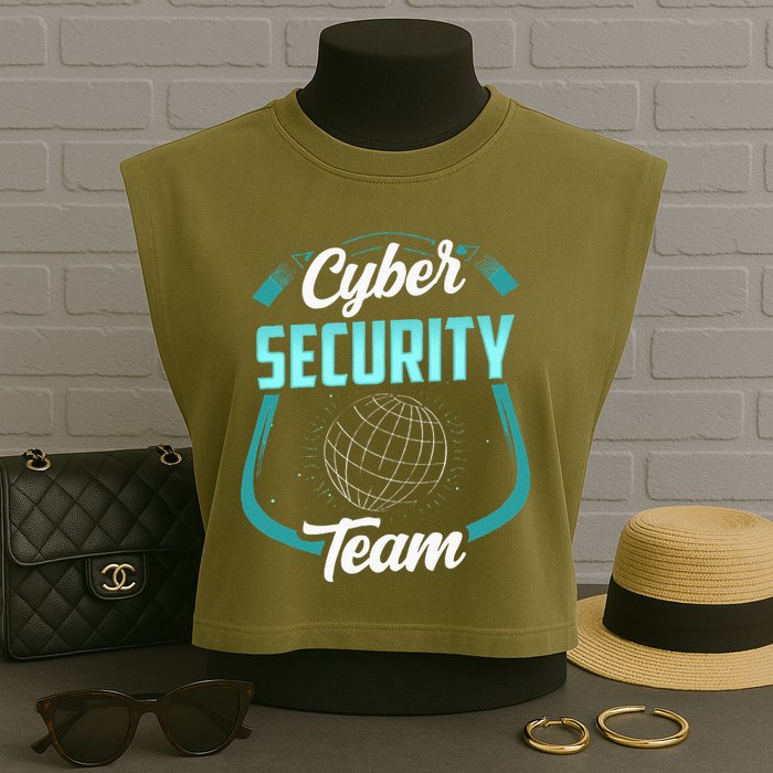 Cybersecurity Team Cyber Security Hacking Hack Hacker Garment-Dyed Women's Muscle Tee