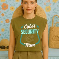 Cybersecurity Team Cyber Security Hacking Hack Hacker Garment-Dyed Women's Muscle Tee