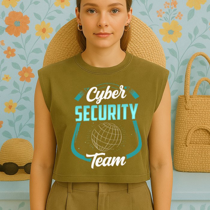 Cybersecurity Team Cyber Security Hacking Hack Hacker Garment-Dyed Women's Muscle Tee