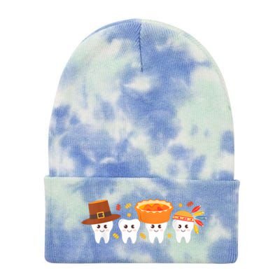 Cute Teeth Tie Dye 12in Knit Beanie