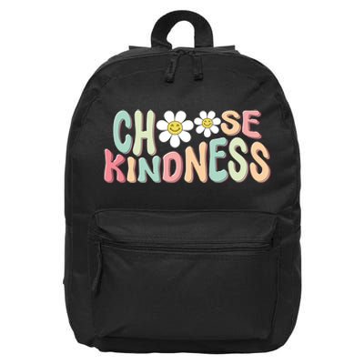 Cute Teacher Choose Kindness Be Kind Teacher 16 in Basic Backpack