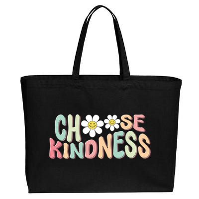 Cute Teacher Choose Kindness Be Kind Teacher Cotton Canvas Jumbo Tote