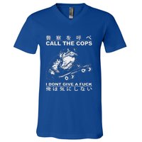 Call The Cops I DonT Give A Fuck V-Neck T-Shirt