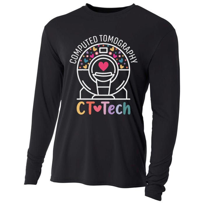 Ct Tech Computed Tomography Technologist Radiology Ct Scan Cooling Performance Long Sleeve Crew