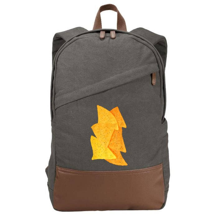 Chips Tortilla Chips Costume Cotton Canvas Backpack