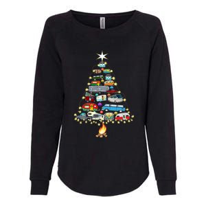 Christmas Tree Camper Vehicles Camping Rving Trailers Gift Womens California Wash Sweatshirt