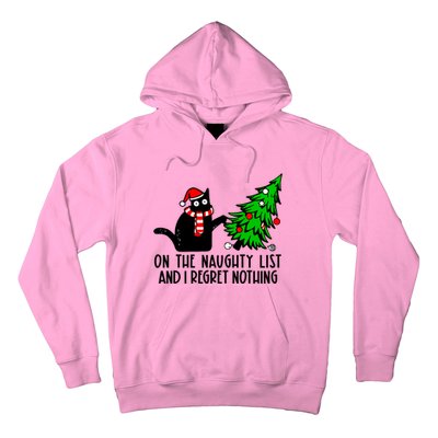 Christmas Tree Cat On The Naughty List And I Regret Nothing Gift Hoodie