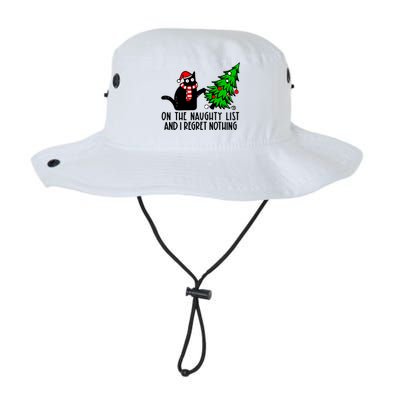 Christmas Tree Cat On The Naughty List And I Regret Nothing Gift Legacy Cool Fit Booney Bucket Hat