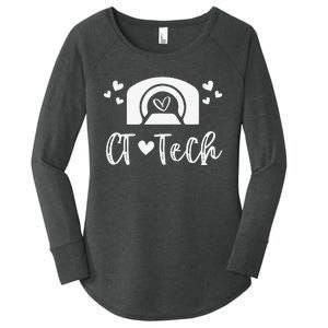 CT Tech Computed Tomography Technologist Radiology CT Scan Women's Perfect Tri Tunic Long Sleeve Shirt