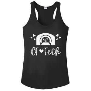 CT Tech Computed Tomography Technologist Radiology CT Scan Ladies PosiCharge Competitor Racerback Tank