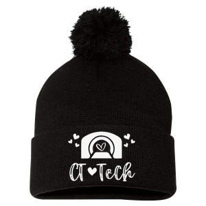 CT Tech Computed Tomography Technologist Radiology CT Scan Pom Pom 12in Knit Beanie