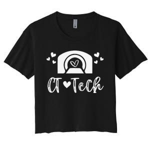 CT Tech Computed Tomography Technologist Radiology CT Scan Women's Crop Top Tee