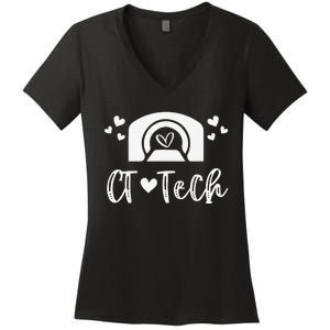 CT Tech Computed Tomography Technologist Radiology CT Scan Women's V-Neck T-Shirt