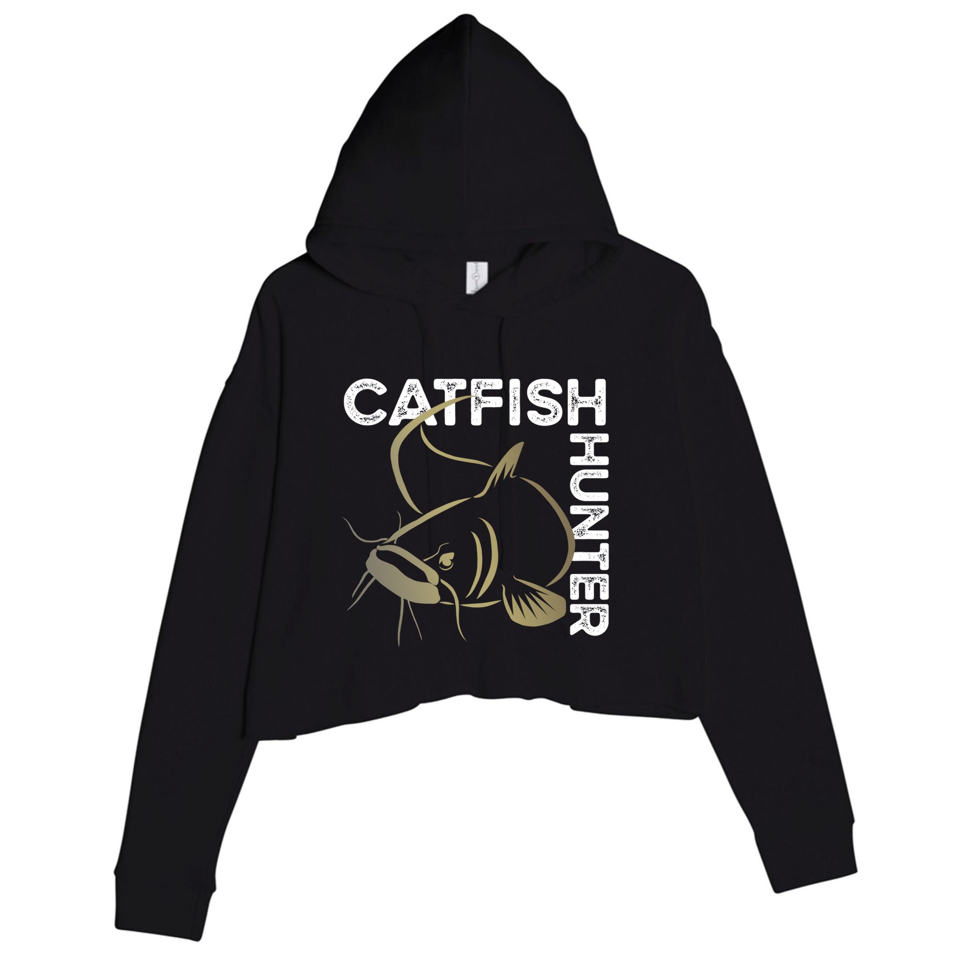 Catfishing Tackle Channel Catfish Hunter Boilies Fishing Cool Gift Crop Fleece Hoodie