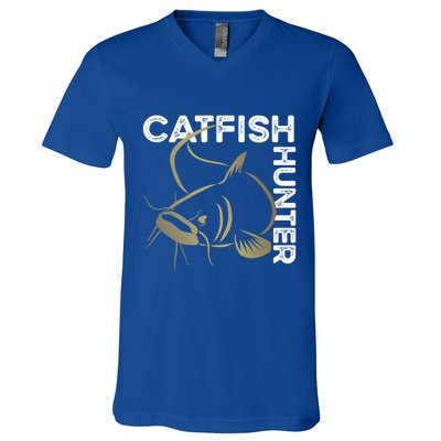 Catfishing Tackle Channel Catfish Hunter Boilies Fishing Cool Gift V-Neck T-Shirt