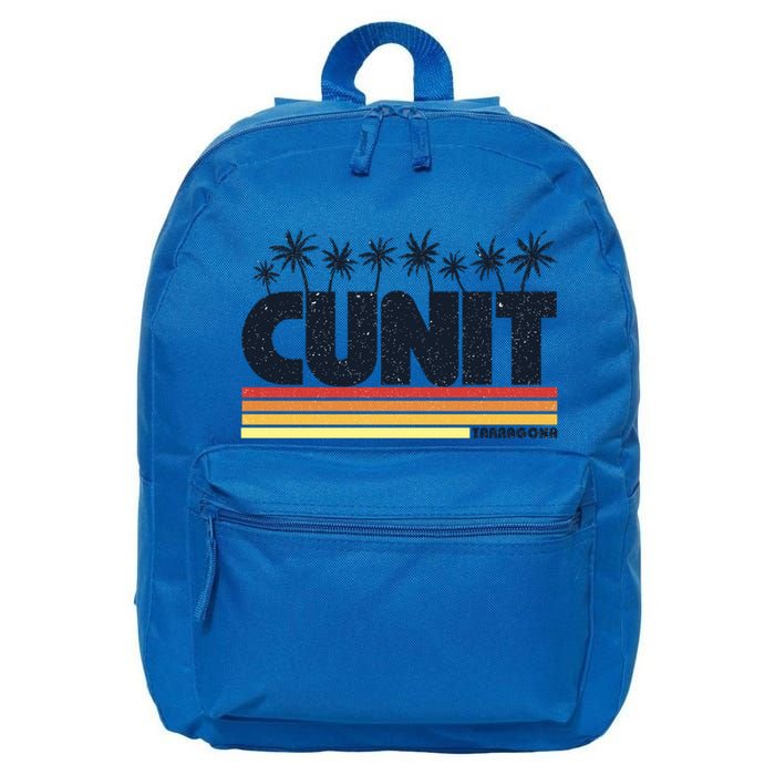 Cunit Tarragona Costa Dorada Retro Tourism Cool Gift 16 in Basic Backpack