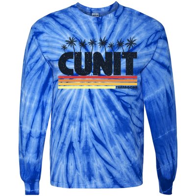 Cunit Tarragona Costa Dorada Retro Tourism Cool Gift Tie-Dye Long Sleeve Shirt