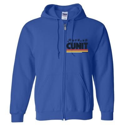 Cunit Tarragona Costa Dorada Retro Tourism Cool Gift Full Zip Hoodie