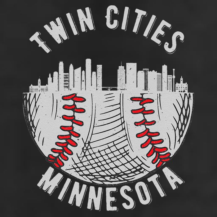 Cool Twin Cities Minnesota MN Baseball Skyline 11oz C Handle Ceramic Mug