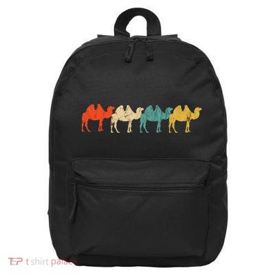 Camel Train Caravan Arabian Camel Animal Desert 16 in Basic Backpack