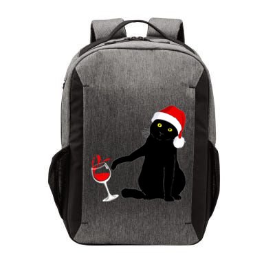 Cat Themed Christmas Sweater Wine Lovers Gift Vector Backpack