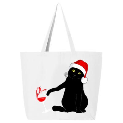 Cat Themed Christmas Sweater Wine Lovers Gift 25L Jumbo Tote