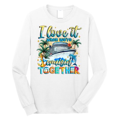 Cruisin Together Caribbean Cruise 2025 Family Vacation Long Sleeve Shirt