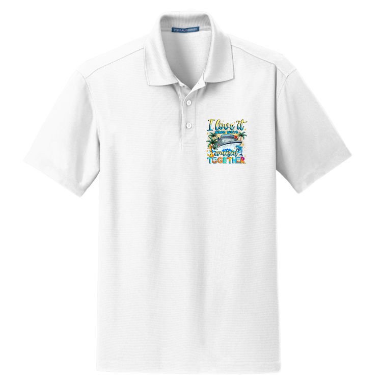 Cruisin Together Caribbean Cruise 2025 Family Vacation Dry Zone Grid Polo