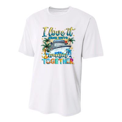 Cruisin Together Caribbean Cruise 2025 Family Vacation Youth Performance Sprint T-Shirt