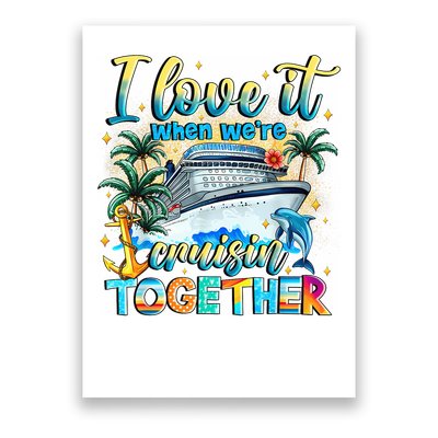 Cruisin Together Caribbean Cruise 2025 Family Vacation Poster