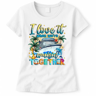 Cruisin Together Caribbean Cruise 2025 Family Vacation Womens T-Shirt