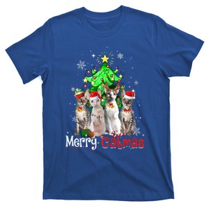 Christmas Tree Cornish Rex Cat Merry Catmas Xmas Cat Funny Gift T-Shirt