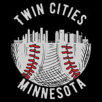 Cool Twin Cities Minnesota MN Baseball Skyline 16 in Basic Backpack