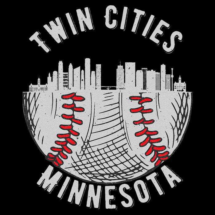 Cool Twin Cities Minnesota MN Baseball Skyline 16 in Basic Backpack
