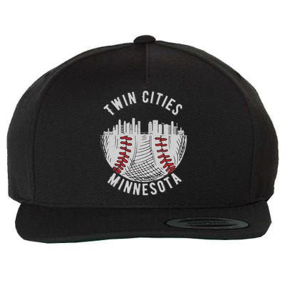 Cool Twin Cities Minnesota MN Baseball Skyline Wool Snapback Cap