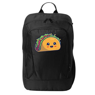 Cute Taco Cartoon City Backpack