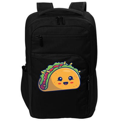 Cute Taco Cartoon Impact Tech Backpack