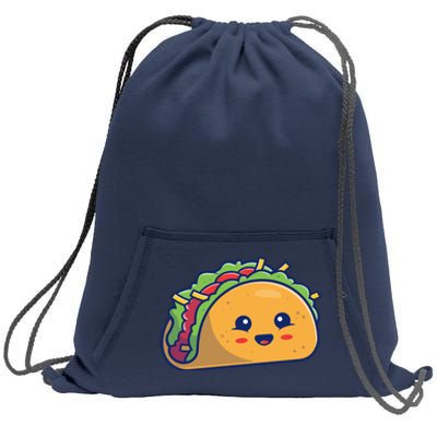 Cute Taco Cartoon Sweatshirt Cinch Pack Bag