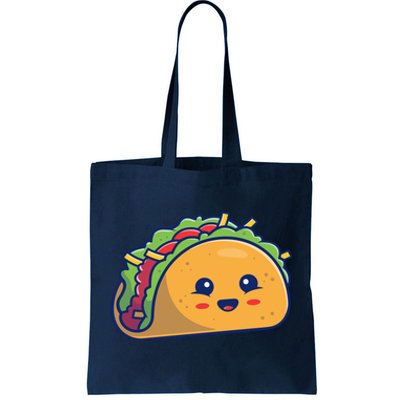 Cute Taco Cartoon Tote Bag