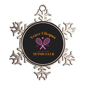 Champagne Tennis Club Metallic Star Ornament