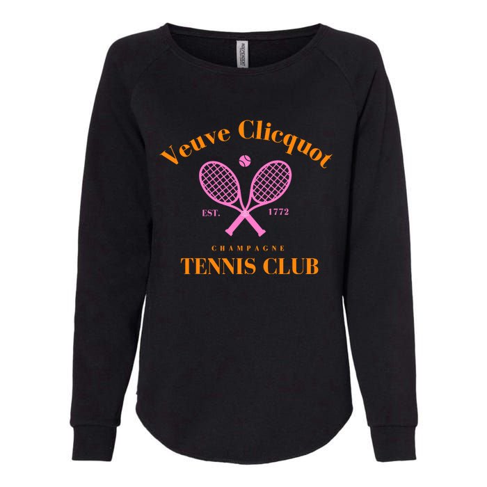 Champagne Tennis Club Womens California Wash Sweatshirt