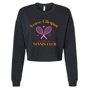 Champagne Tennis Club Cropped Pullover Crew