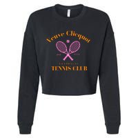 Champagne Tennis Club Cropped Pullover Crew