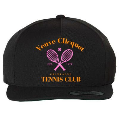 Champagne Tennis Club Wool Snapback Cap