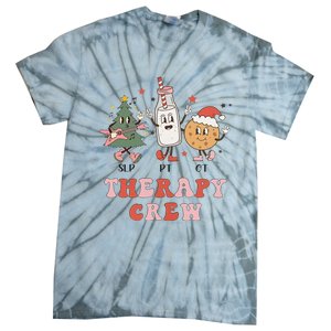 Christmas Therapy Crew SLP OT PT Cookies & Milk Tie-Dye T-Shirt