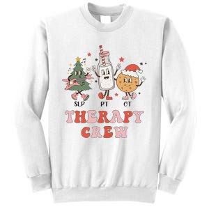 Christmas Therapy Crew SLP OT PT Cookies & Milk Sweatshirt