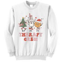 Christmas Therapy Crew SLP OT PT Cookies & Milk Sweatshirt