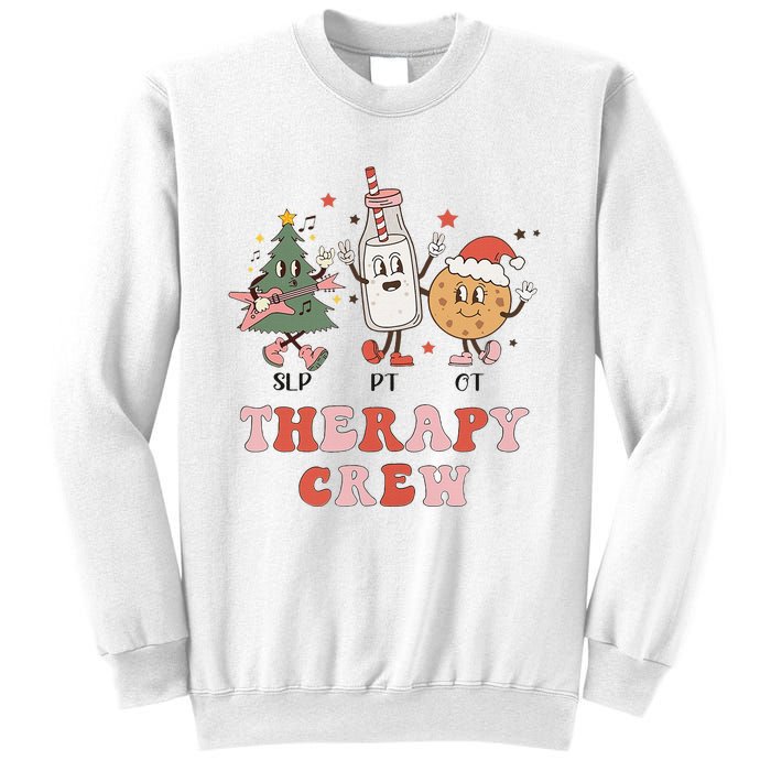 Christmas Therapy Crew SLP OT PT Cookies & Milk Sweatshirt